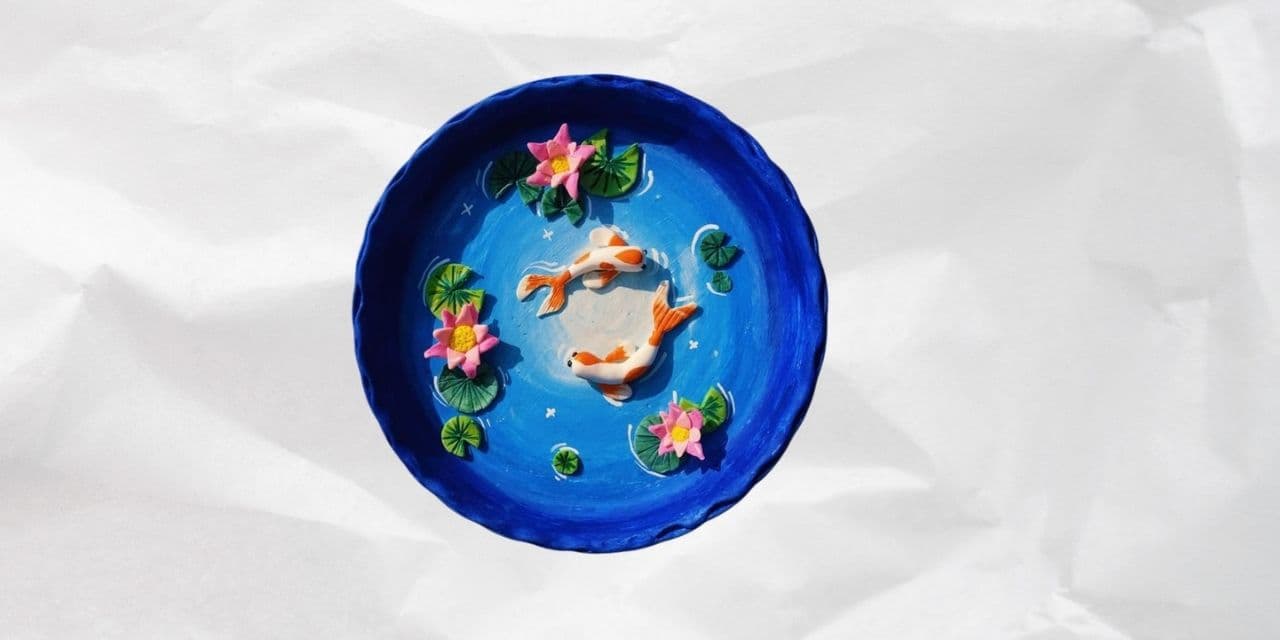 Koi Pond Resin Art